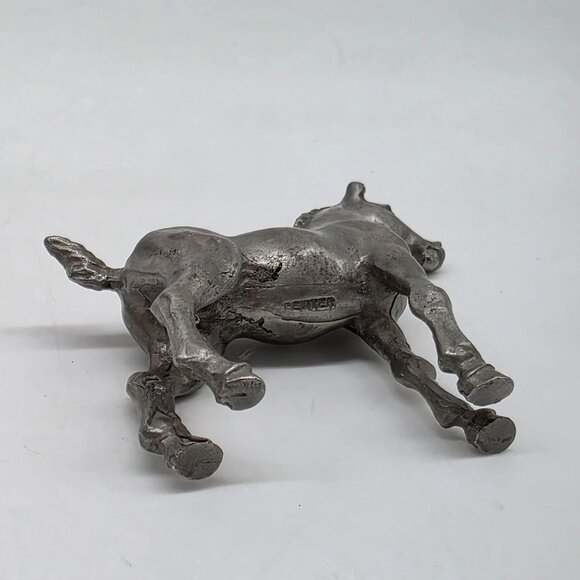 Vintage Pewter Foal Figurine Collectibles 2.5" High - Picture 6 of 7